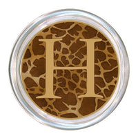 Monogrammed Giraffe Coaster
