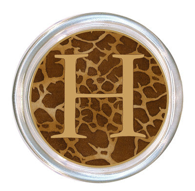 Monogrammed Giraffe Coaster