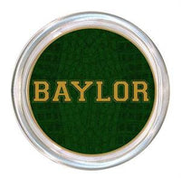 Monogrammed Green Mock Crock Coaster
