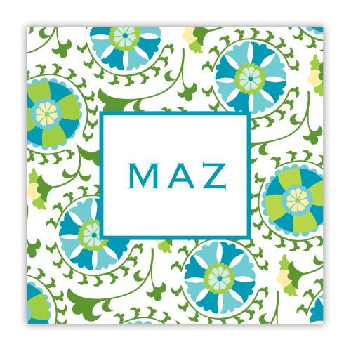 Suzani Teal Coaster