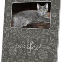 Grey Damask Picture Frame