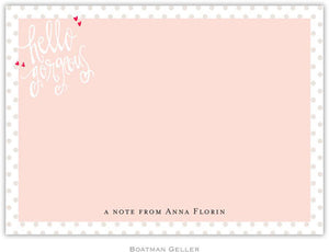 Hello Gorgeous Flat Notecard