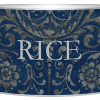 Blue & Silver Damask Letter Box