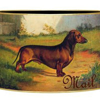 Red Male Dachshund Letter Box