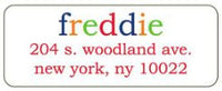  Freddie Address Label
