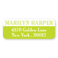 Lime Green Address Label
