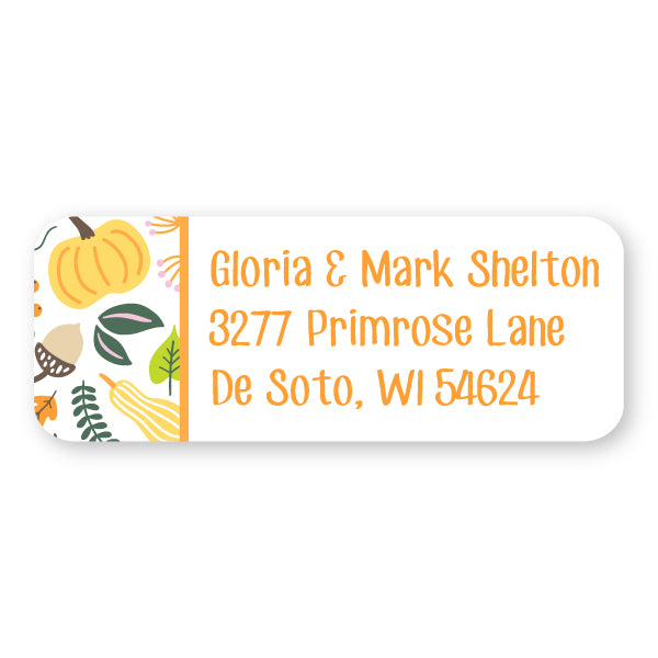 Side Greenery Address Label