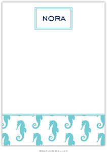 Seahorse Repeat Flat Notecard