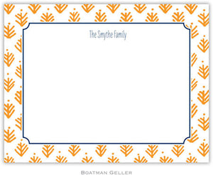 Sprig Orange Flat Notecard