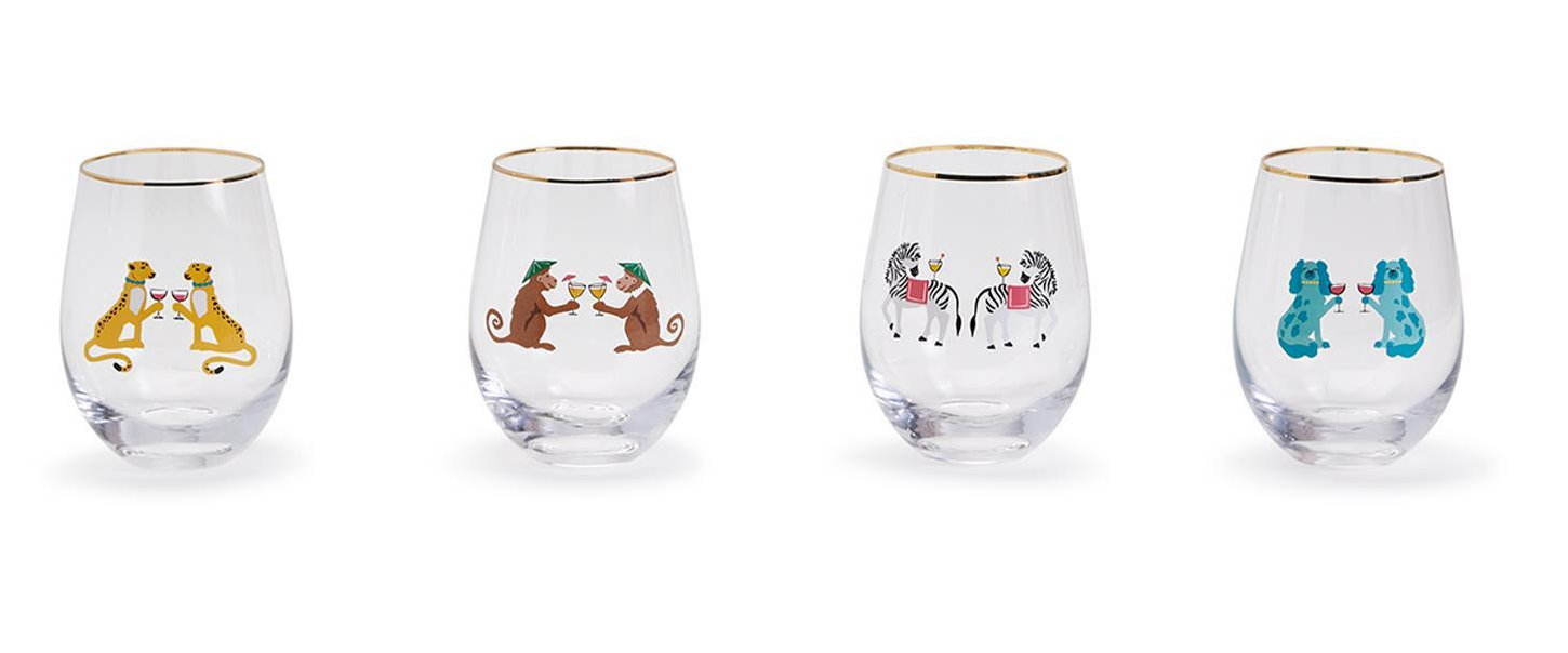 Party Animal Tumblers (Set of 4)