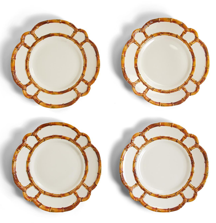 Bamboo Touch Melamine Plates