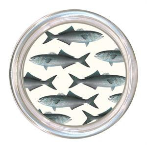 Monogrammed Bluefish Coaster