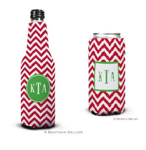 Chevron Red Koozies