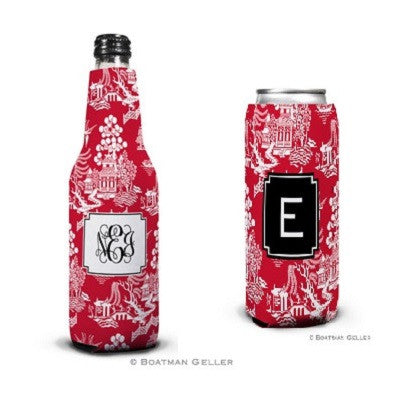 Chinoiserie Red Koozies