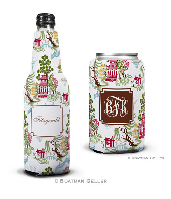 Chinoiserie Autumn Koozies