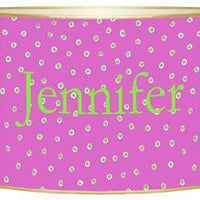 Fuchsia & Lime Dots Letter Box