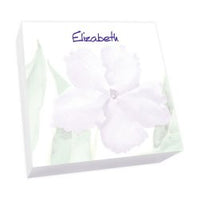 Watercolor Peony Memo Square - White Refill