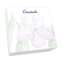 Watercolor Peony Memo Square - White Refill