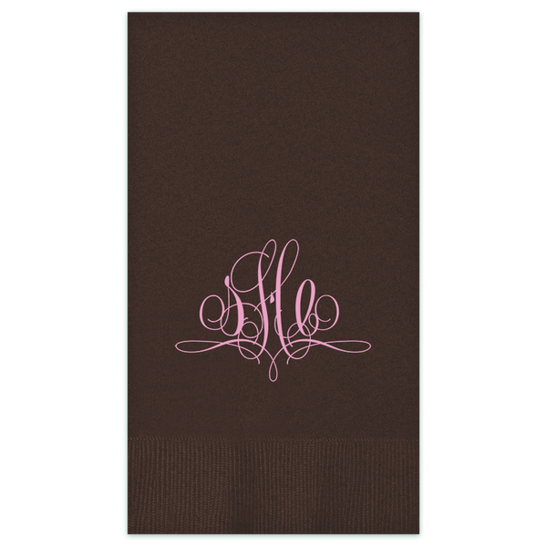 Paris Monogram Foil Press Guest Towel