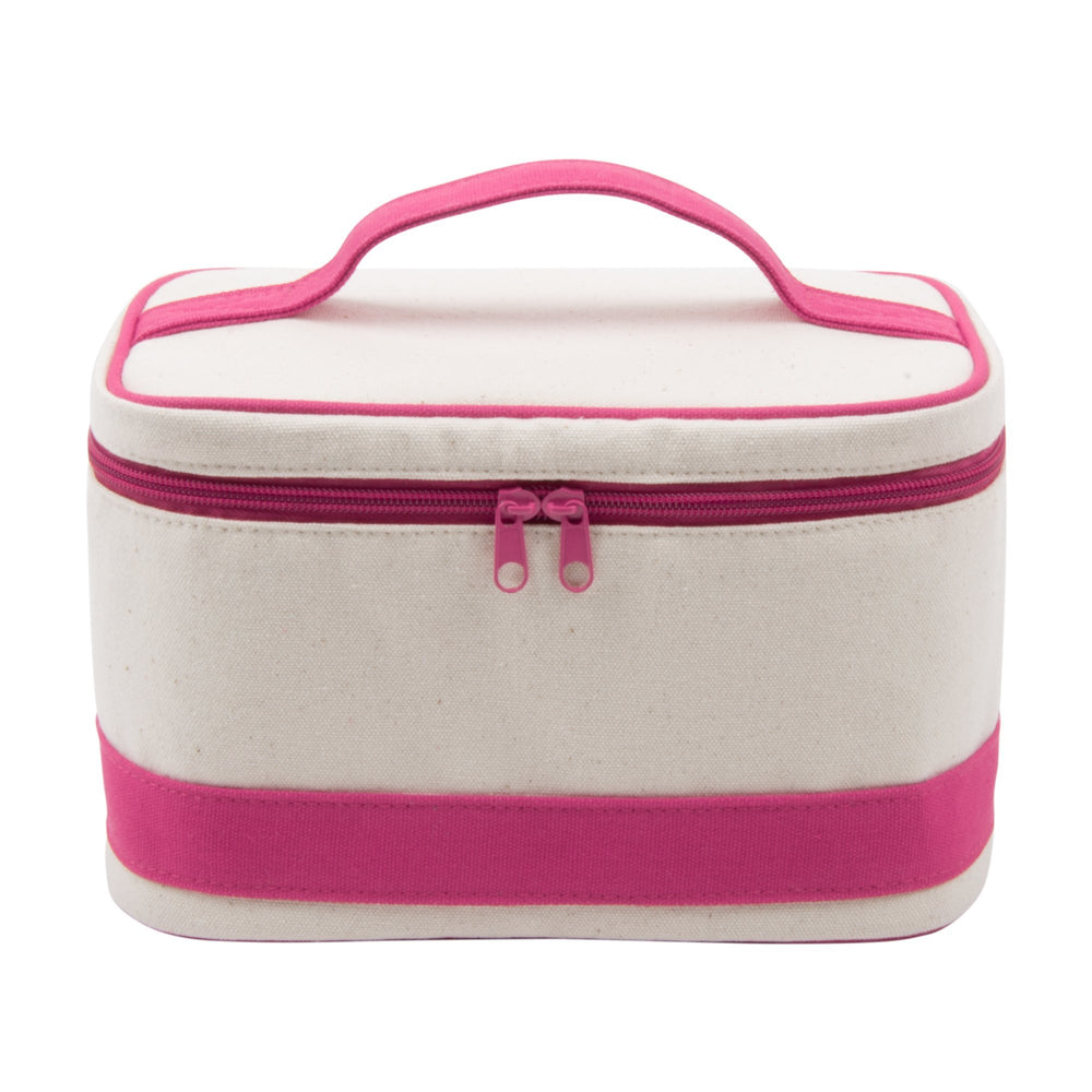 Monogrammed Canvas Train Case